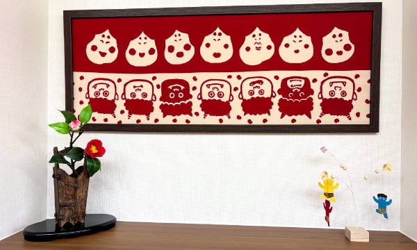 季節の飾り:「椿と節分」 slider_display_1